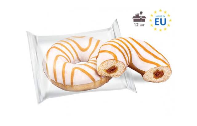Caramel donut individual packaging 12 pcs./box., image №