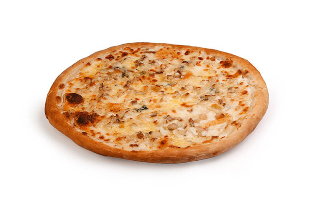 Four cheese pizza with pear, image №