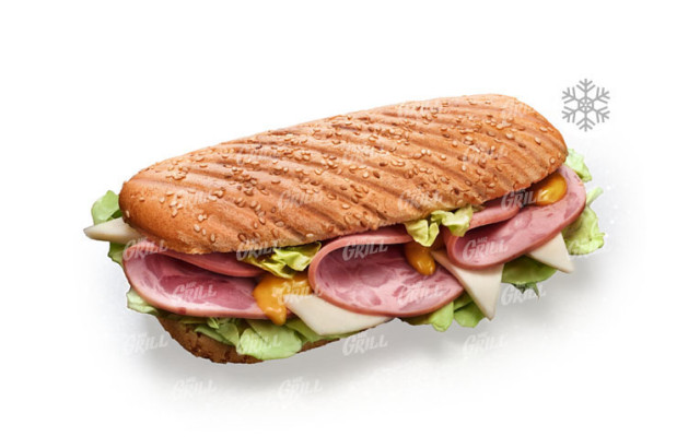 Maxxi Panini with Ham and Cheese, Frozen, image №