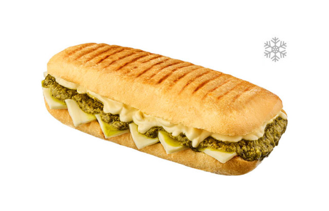 Ciabatta with cheese and pesto sauce, frozen, image №