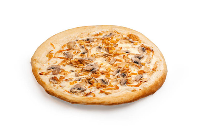 Pizza with chicken and mushrooms, image №