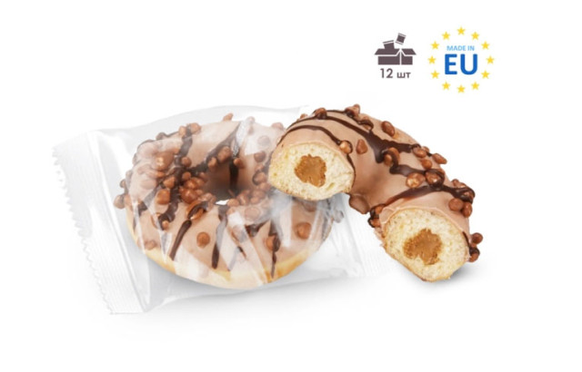 Cappuccino Donut, Individually Packaged, Dream Sweets™ 12 pcs/box 1, image №