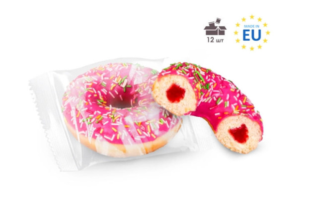 Berry Donut, Individually Packaged, Dream Sweets™ 12 pcs/box, image №