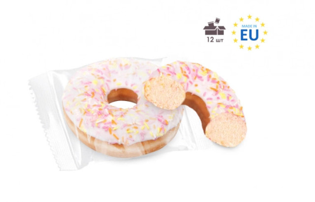 Vanilla Donut, Individually Packed, Dream Sweets™ 12 pcs/box, image №